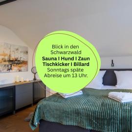Waldklang Panorama - eingezäunt - Außen-Sauna - T-Fußball - Billard - Hunde willkommen