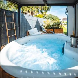 Maisonnette avec jardin & jacuzzi proche gare
