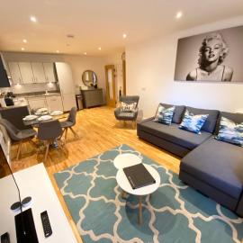 Modern one bedroom serviced apartment in Oxford city centre