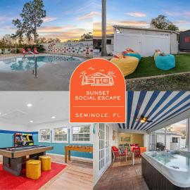 Backyard Oasis - Outdoor Theatre - Pool - Hot Tub, Hotel in Seminole