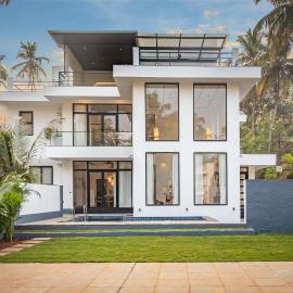 Villa Calangute Phase 6 - Private Luxury Villa in Goa with Pool & Jacuzzi, viešbutis mieste Kalangutė