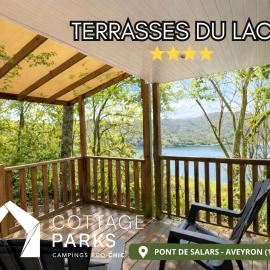 Cottage PARKS Mobil-home éco-chic vue lac, hotel in Pont-de-Salars