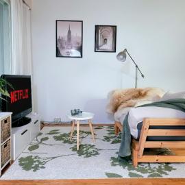 Nature-Inspired Cozy Retreat w Balcony Near Train