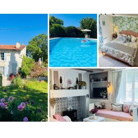 La Colline de Tilleul - Les Tilleuls - 4 STAR RATED - stunning cottage with pool near Aubeterre in idyllic location, Hotel in Saint-Romain