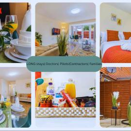 Casa Lana - Spacious and Stylish 4-Bed Home Near Gatwick with Free Parking, hotel sa Horley