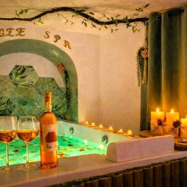 Jungle Spa - Cocon tropical et romantique avec balnéo en plein coeur de Pézenas !, Hotel in Pézenas