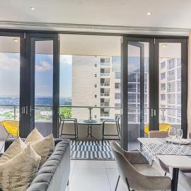 Sandton Luxury Apartment Balcony Power & Water Backup