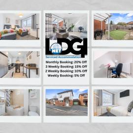 Telford Centre House with Parking, Garden, Wi-Fi