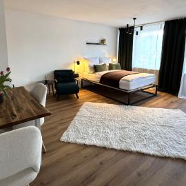 Design Apartment mit Blick auf Freiburg