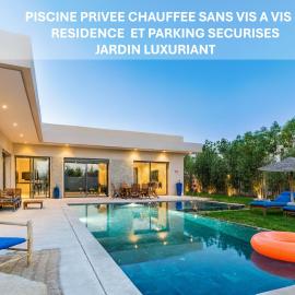 Villa AZUR-Piscine chauffée-Sans vis à vis-Hammam