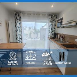 Les pommiers Duplex cosy tout confort mitoyen d'une maison neuve avec terrasse entrée indépendante parking 5 mn de Bayeux et 10 mn plage du débarquement, hotel in Sommervieu