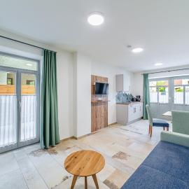 Apartment mit Terrasse "Zauberhopfen", hotell sihtkohas Spalt
