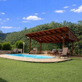 Casa de Campo com Vista, Piscina e Churrasqueira، فندق في Floriano Simmer
