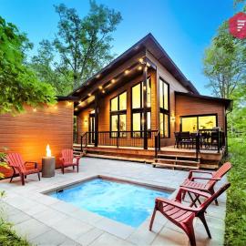 Chalet 6 pers - SPA privé en boisé - Intimité nature - Domaine du Grand Portneuf, מלון בPont-Rouge