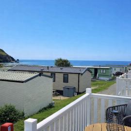 Premium 3 Bedroom Static Caravan with Sea Views Aber Bay, hotel in Aberystwyth