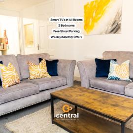 Kinnaird by CENTRAL SERVICED APARTMENTS - Smart TVs in All Rooms - WiFi - Free Parking - 2 Double Beds - Smart TVs in All Rooms - Spacious and Modern - Ideal Relocation or Contractor Accomodation, hotel Dundee-ben