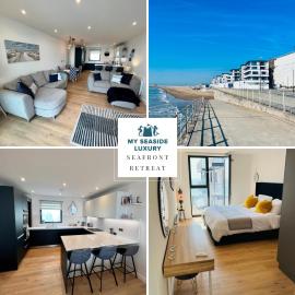 Seafront retreat - Beachfront Luxury Apartment with Panoramic Sea Views, Balcony & Parking space, hotel in Ramsgate
