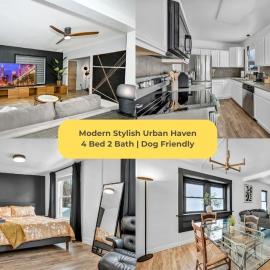 Modern Stylish Urban Haven 4 Bedroom 2 Bath - Dog Friendly, Hotel in Akron