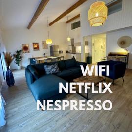 Grand T2 proche Bordeaux et Arkea Arena, Netflix, Wifi, Nespresso, hotel di Cenon