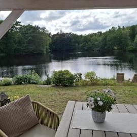 Ferienhäuschen blauer See