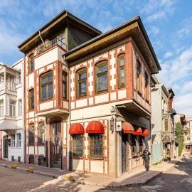 Historical Greco-Ottoman Pavilion near Tram in Fatih