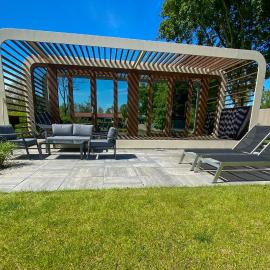 Bad Hoophuizen Chalet Deluxe mit Zaun Nr Zuiderzee 66