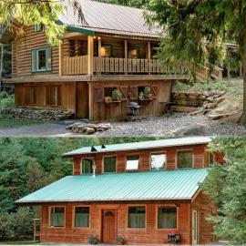 Private Two-Cabin Retreat Near Silverwood Theme Park - Sleeps 15: Spirit Lake şehrinde bir otel