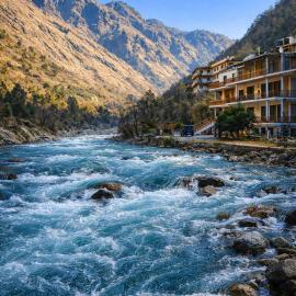Viesnīca Tirthan Valley Riverfront Resort by Himalayan Hotels pilsētā Jibhi