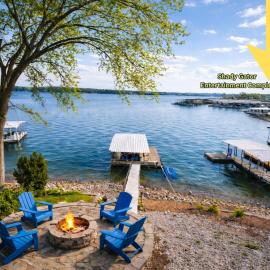 Sunset and Chill Lakefront 3 Bed 2 Bath Hottub, Firepit Dock