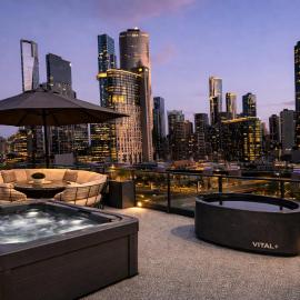 Designer Wellness Penthouse with Riverfront Terrace