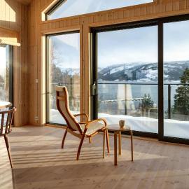 Designer Cabin By Lake Nisser With View And Sauna, viešbutis mieste Treungen