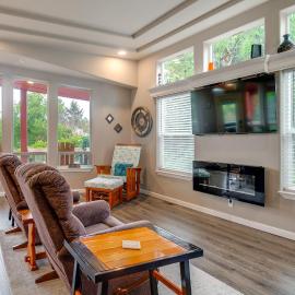 Ocean Shores Retreat w/ Porch & Canal Views!