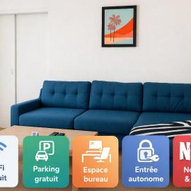 Superbe appartement en centre ville- 15 min de Paris - Parking a proximité - idéale famille ou professionnel en déplacement