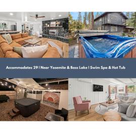 Forest Retreat that accommodates 29 people near Yosemite & Bass Lake, hotel sa Oakhurst