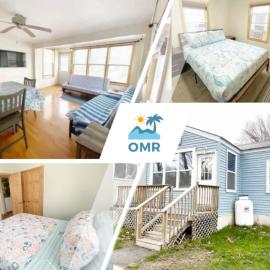 Large 2BD cottage 10 min to Pier & Beach Sleeps 6