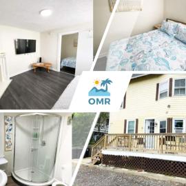 4 min walk to the beach Large 1BD sleeps 4 Pets