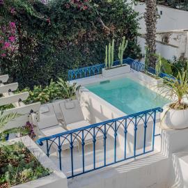 Villa Les Bleus dAmen avec piscine chauffée, hotel in Dar Mimoun Bey