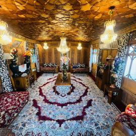 Dal lake group of houseboats