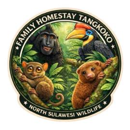 Family Homestay Tangkoko, hotell i Rinondoran