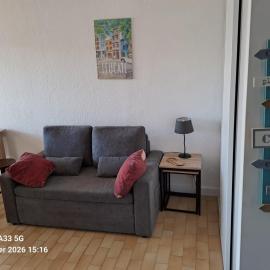 T2 cabine Port-Leucate 4 personnes balcon climatisation parking