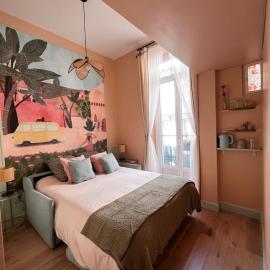 Chambre arty & colorée en plein cœur de Nice