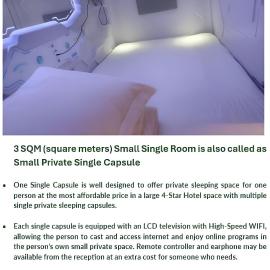 AWA Hotel Small Private Single Capsules-also name as Single Rooms