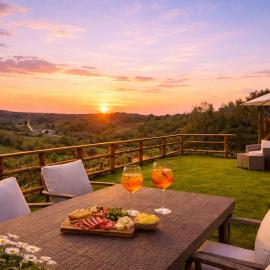 Casale il Petruccaio - Jacuzzi e Vista Panoramica sulle Colline Toscane, hotel di Orceto