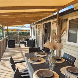 Le Coco Lodge Mobil Home 6-8 Personnes Piscines & Plage Camping 5 étoiles Les Dunes