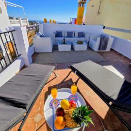 Casa Luna-rooftop terrace-Torrox Pueblo