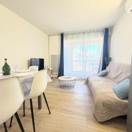 Appartement 6 pers Clim,Piscine,Parking,2 Balcons