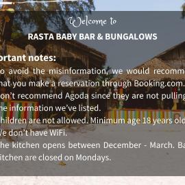 Rasta Baby Bar & Bungalows - Suitable for young travelers, hotel v mestu Ko Phayam