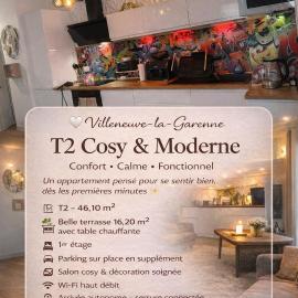 Escale Cosy à Villeneuve, khách sạn ở Villeneuve-la-Garenne