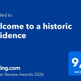 welcome to a historic residence