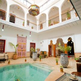 Riad Dar Mima Hnina - 2 Pools, Breakfast, 10' From Jamaa el-Fna, 10' From Airport, hotel i Marrakech